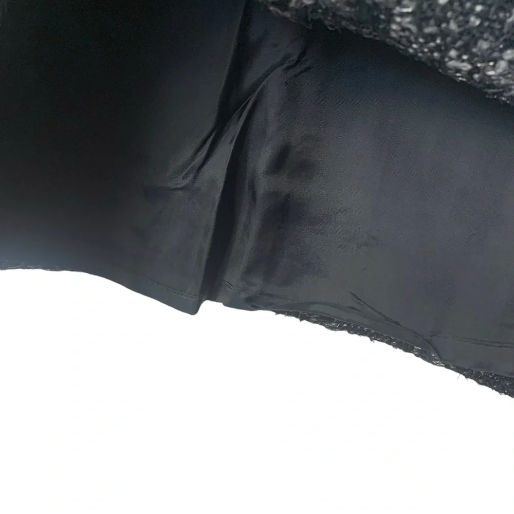 Tory Burch Leather Trimmed Tweed Pencil Skirt‎ Wool Blend